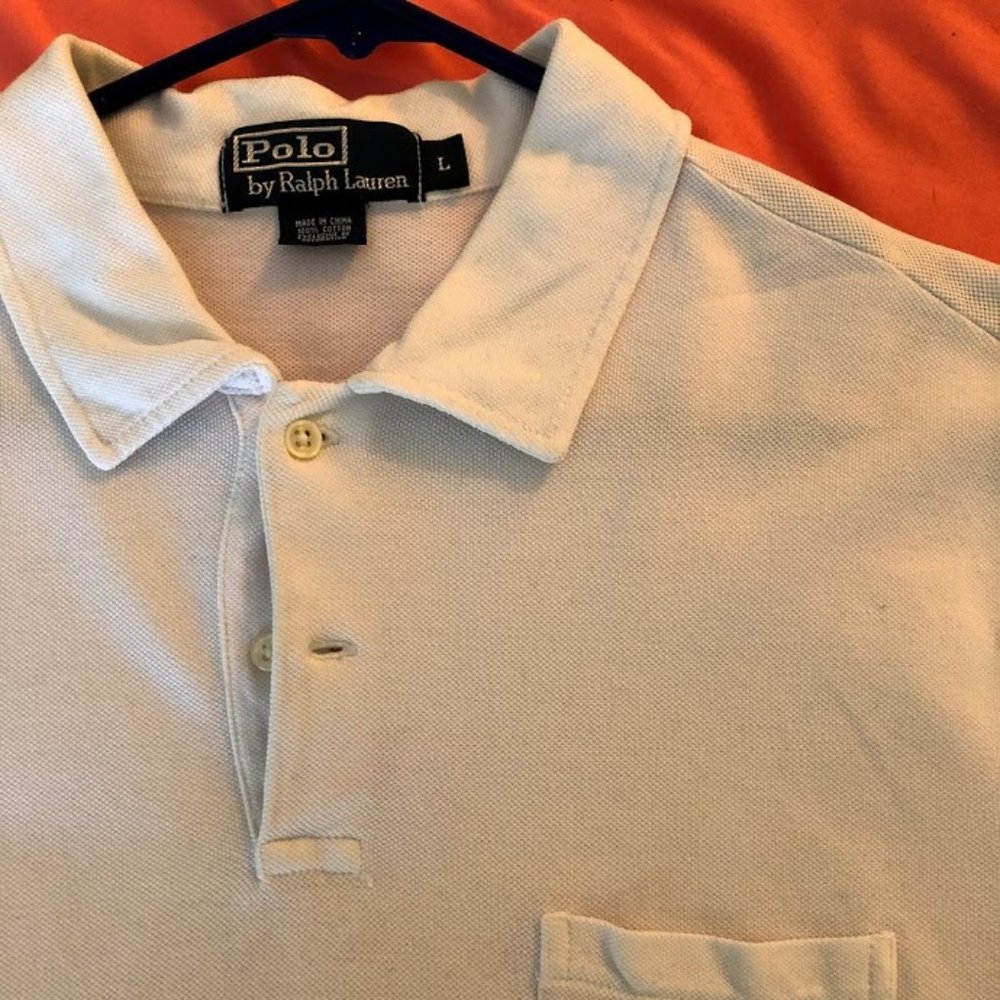 Men's L Ralph Lauren White Polo Shirt